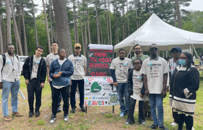 MP students who won the Massachusetts Envirothon Evergreen Award on May 21.